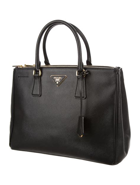 prada saffiano lux double zip tote small|Prada saffiano leather crossbody bag.